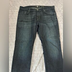 7 For All Mankind Slimmy Men’s Jeans - Dark Wash Blue 38